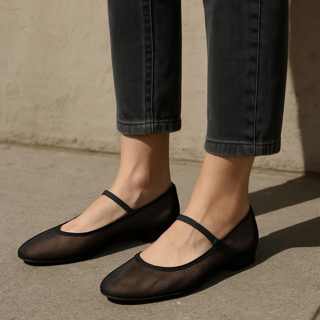 Mesh Ballet Flats