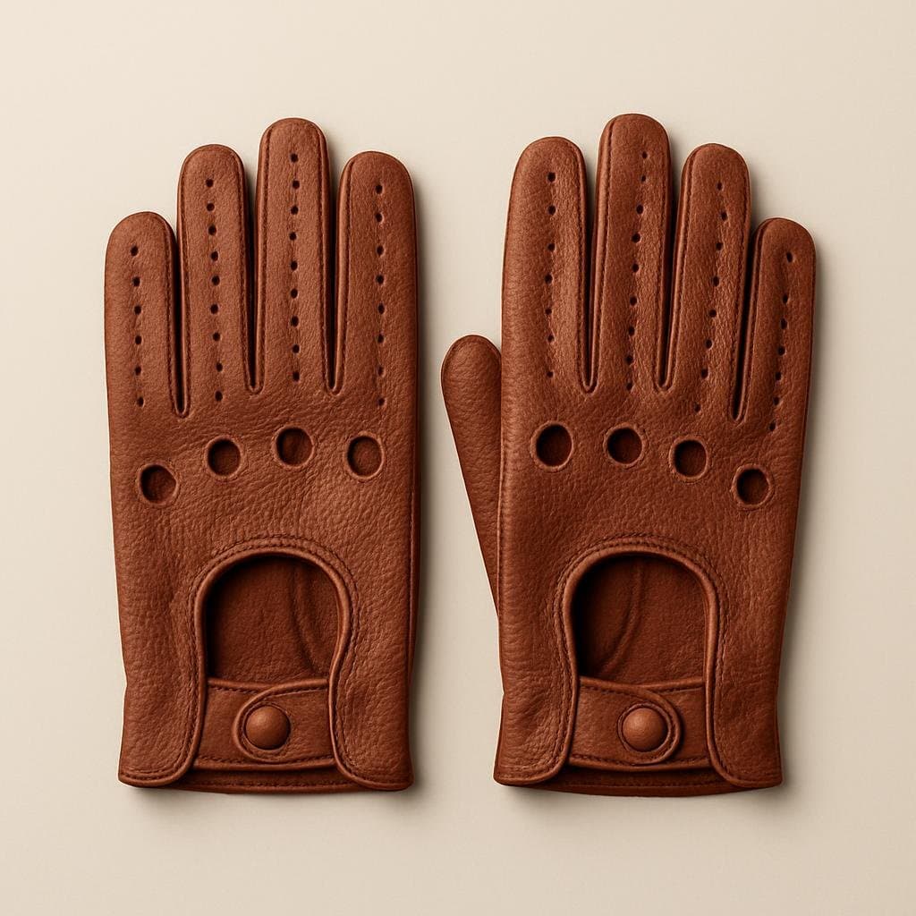 Sable Leather Driving Gloves