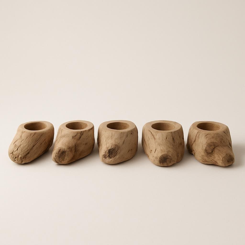 Driftwood Tealight Holders
