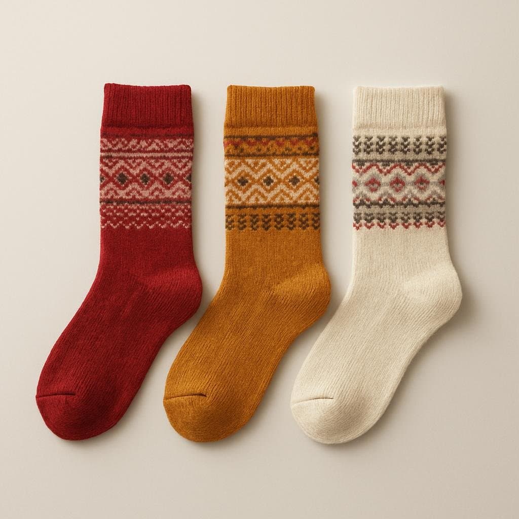 Fair Isle Sock Trio