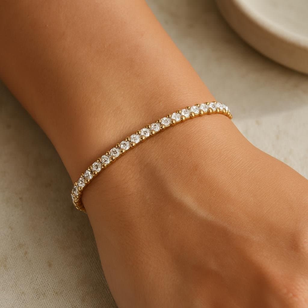 Gold Tennis Bracelet