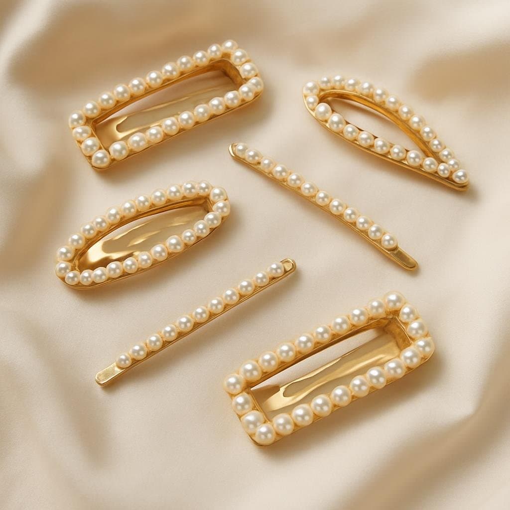 Pearl Hair Clip Set