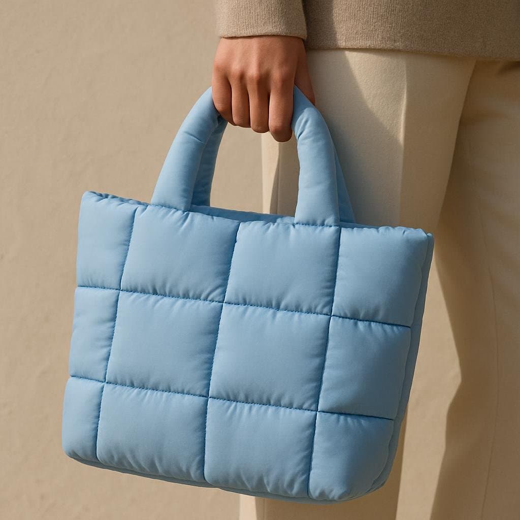 Quilted Puffer Tote