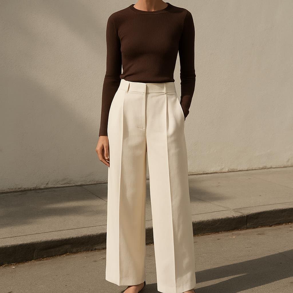 Ribbed Long-Sleeve Top