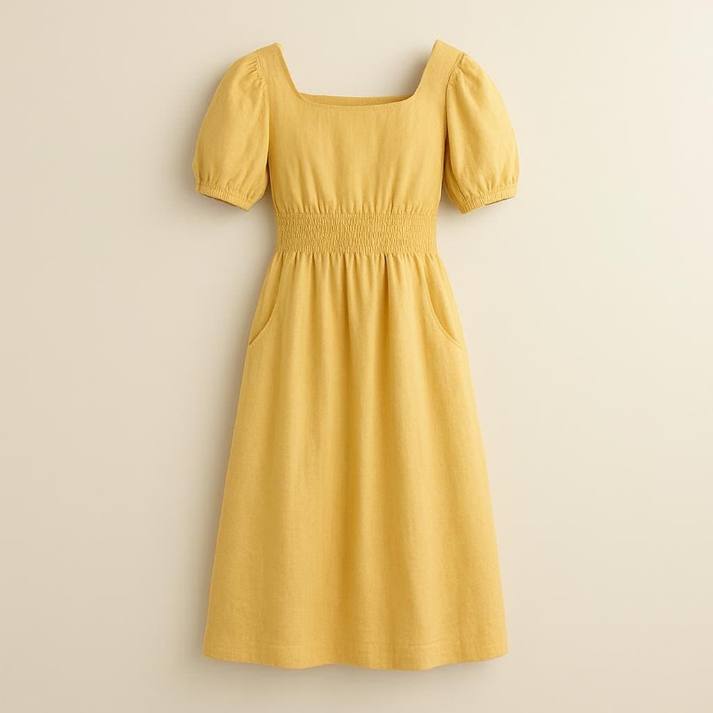 Sundrop Linen Dress