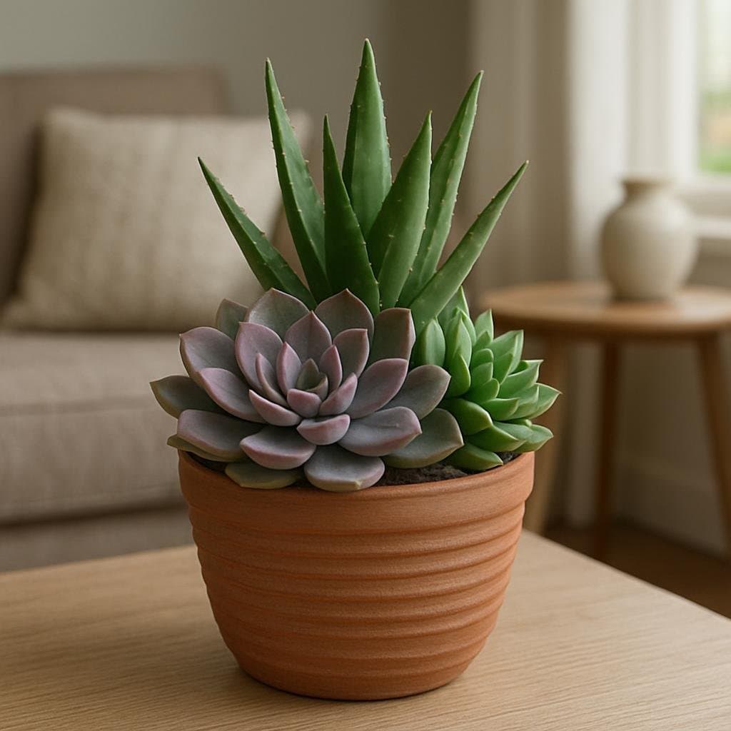 Terracotta Faux Succulents