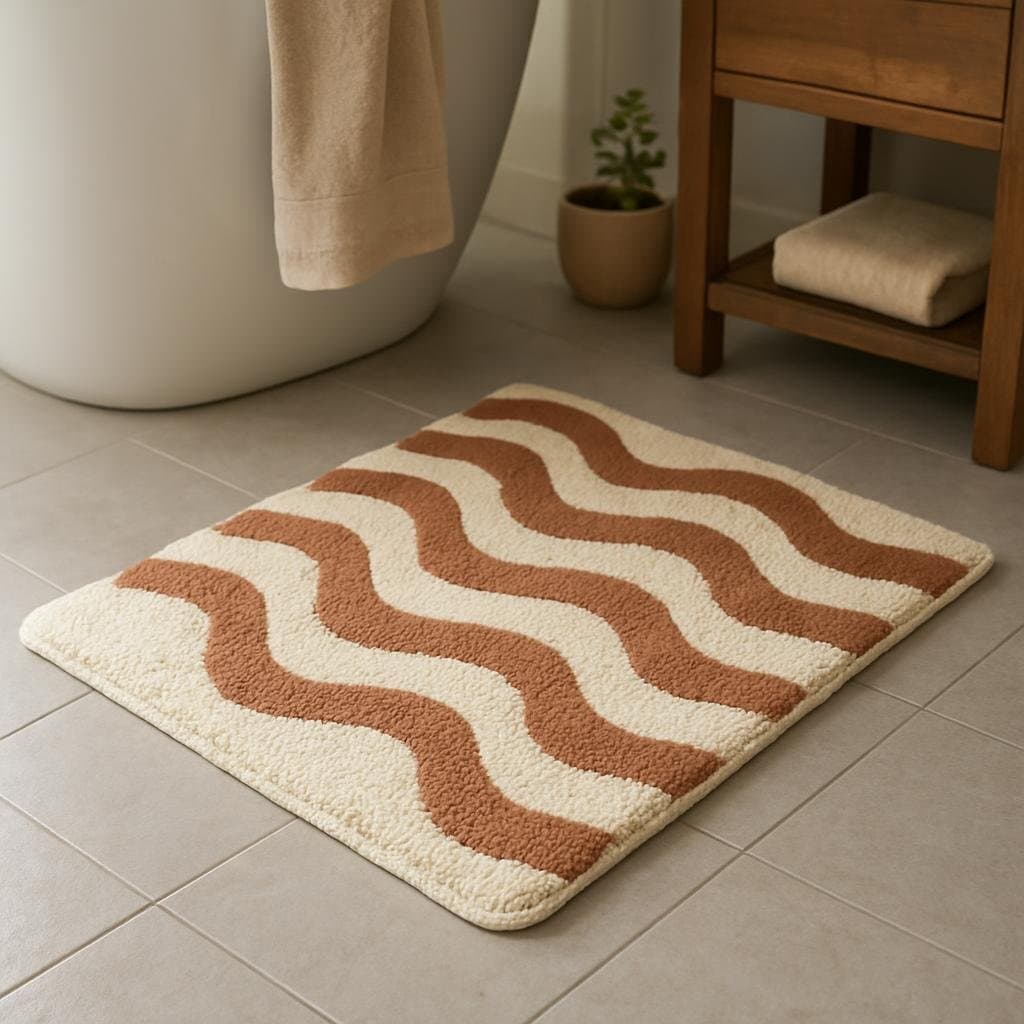 Wavy Bath Mat